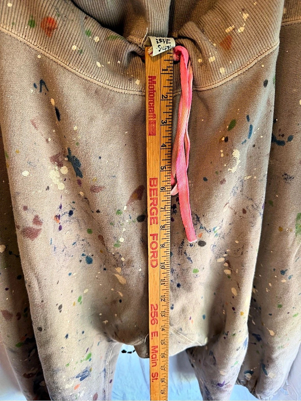 Magnolia Pearl PJB La Jolla Joggers Cotton Paint-Splatter Pants Brown - Picture 6 of 9